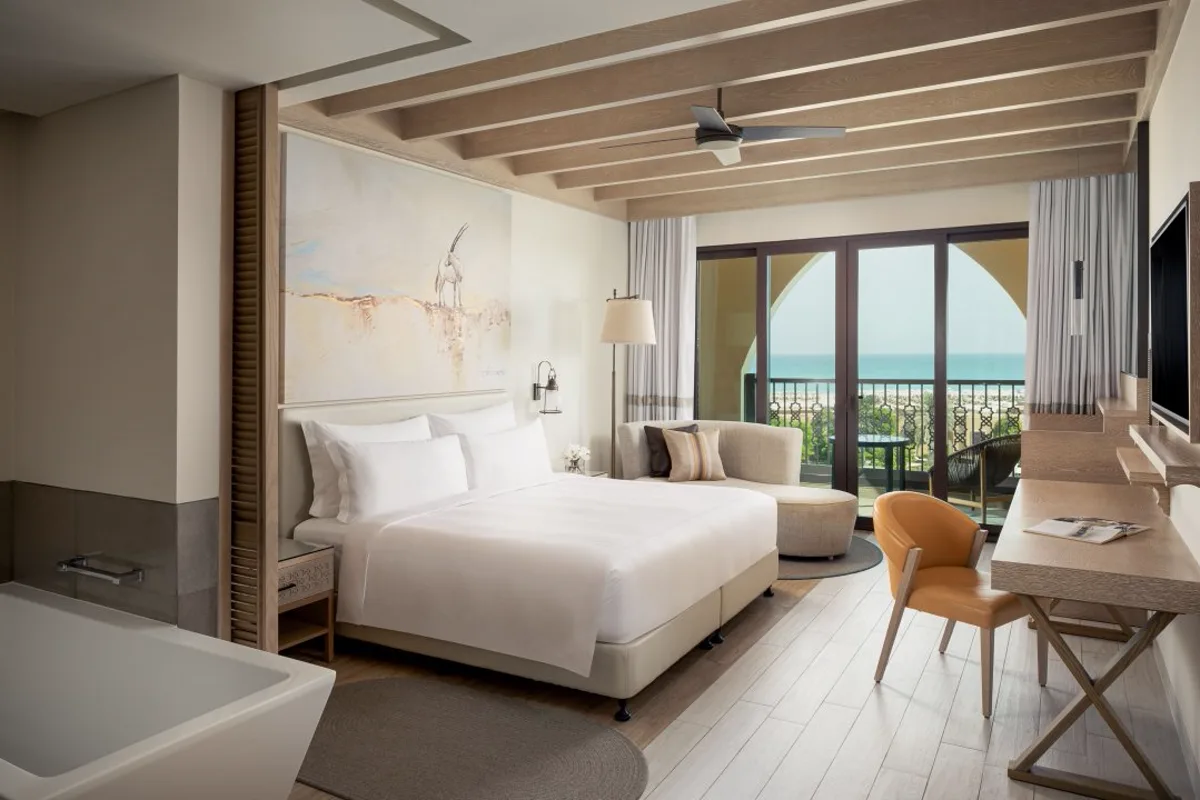 Sea View Room with Lounge Access & Balcony